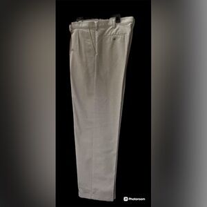 GHBass & Co Khaki Cuffed Slacks Casual Office Dressy Size 38/34